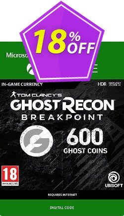 18% OFF Ghost Recon Breakpoint: 600 Ghost Coins Xbox One Discount