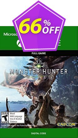 66% OFF Monster Hunter: World Xbox One Coupon code
