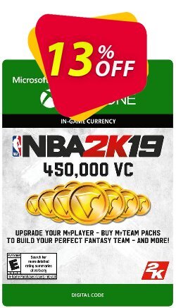 NBA 2K19: 450,000 VC Xbox One Deal