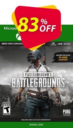 83% OFF PlayerUnknown's Battlegrounds - PUBG Xbox One Coupon code