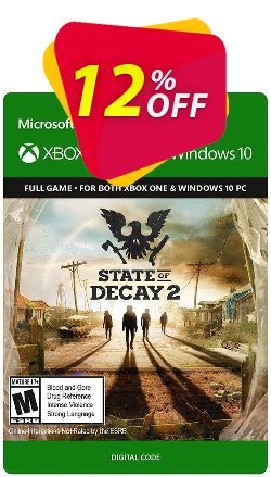 12% OFF State of Decay 2 Xbox One/PC Coupon code