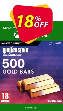 18% OFF Wolfenstein: Youngblood - 500 Gold Bars Xbox One Discount