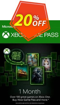 20% OFF 1 Month Xbox Game Pass Xbox One Discount