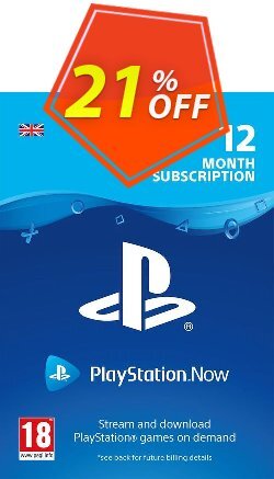 PlayStation Now 12 Month Subscription - UK  Coupon discount PlayStation Now 12 Month Subscription (UK) Deal - PlayStation Now 12 Month Subscription (UK) Exclusive offer 