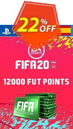 22% OFF 12000 FIFA 20 Ultimate Team Points PS4 - Spain  Discount