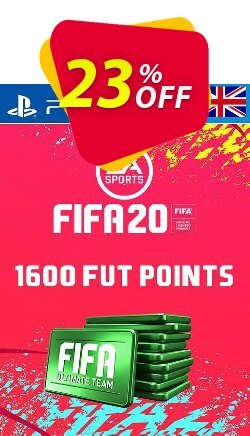 23% OFF 1600 FIFA 20 Ultimate Team Points PS4 PSN Code - UK account Discount