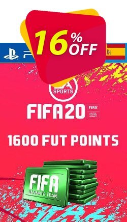 16% OFF 1600 FIFA 20 Ultimate Team Points PS4 - Spain  Discount