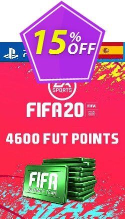 15% OFF 4600 FIFA 20 Ultimate Team Points PS4 - Spain  Coupon code