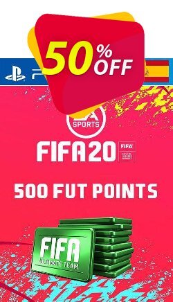 50% OFF 500 FIFA 20 Ultimate Team Points PS4 - Spain  Coupon code