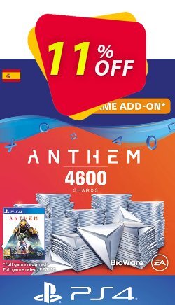 Anthem 4600 Shards PS4 - Spain  Coupon discount Anthem 4600 Shards PS4 (Spain) Deal - Anthem 4600 Shards PS4 (Spain) Exclusive offer 