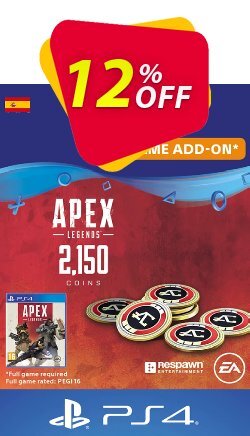 12% OFF Apex Legends 2150 Coins PS4 - Spain  Coupon code