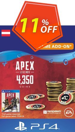 11% OFF Apex Legends 4350 Coins PS4 - Austria  Coupon code