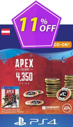 11% OFF Apex Legends 4350 Coins PS4 - Austria  Coupon code