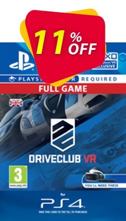 11% OFF DriveClub VR PS4 Discount