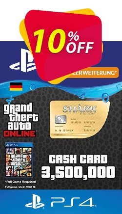 10% OFF GTA Whale Shark Card PS4 - Germany  Coupon code
