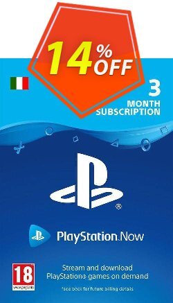 PlayStation Now 3 Month Subscription (Italy) Deal