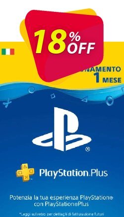 18% OFF Playstation Plus - 1 Month Subscription - Italy  Discount