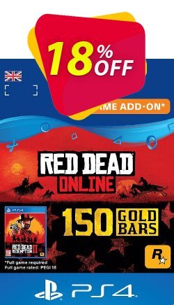 18% OFF Red Dead Online 150 Gold Bars PS4 - UK  Discount