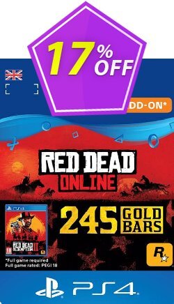 17% OFF Red Dead Online: 245 Gold Bars PS4 - UK  Coupon code