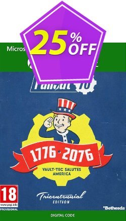 25% OFF Fallout 76 Tricentennial Edition Xbox One Coupon code
