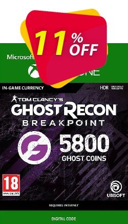 11% OFF Ghost Recon Breakpoint: 5800 Ghost Coins Xbox One Discount