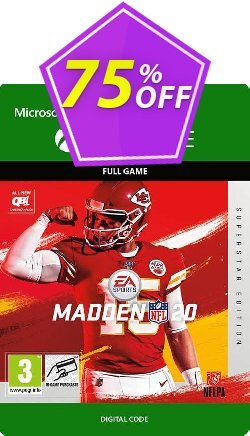 75% OFF Madden NFL 20 Superstar Edition Xbox One Discount