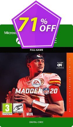 71% OFF Madden NFL 20 Ultimate Superstar Edition Xbox One Coupon code