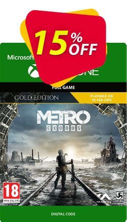 15% OFF Metro Exodus Gold Xbox One Coupon code