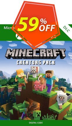 59% OFF Minecraft Creators Pack Xbox One Coupon code