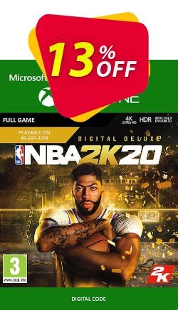 13% OFF NBA 2K20: Deluxe Edition Xbox One Coupon code