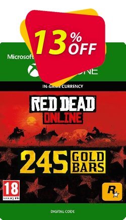 13% OFF Red Dead Online: 245 Gold Bars Xbox One Discount