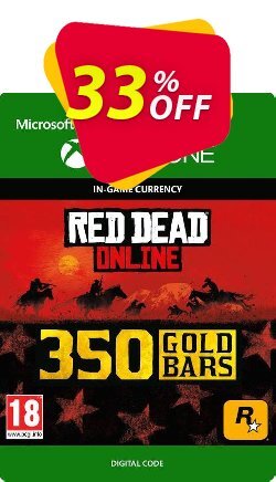 33% OFF Red Dead Online: 350 Gold Bars Xbox One Discount