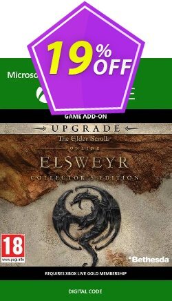 19% OFF The Elder Scrolls Online Elsweyr Collectors Edition Upgrade Xbox One Discount