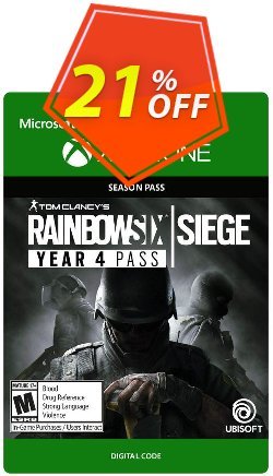 21% OFF Tom Clancys Rainbow Six Siege - Year 4 Pass Xbox One Coupon code
