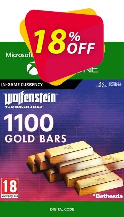 18% OFF Wolfenstein: Youngblood - 1100 Gold Bars Xbox One Discount