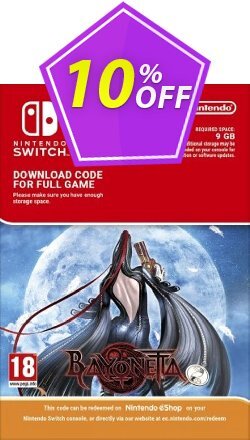 10% OFF Bayonetta Switch Coupon code