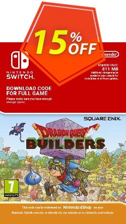 15% OFF Dragon Quest Builders Switch Discount