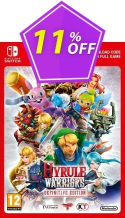 11% OFF Hyrule Warriors: Definitive Edition Switch Coupon code