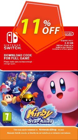 11% OFF Kirby Star Allies Nintendo Switch Coupon code