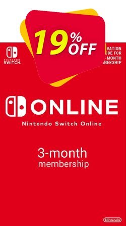 19% OFF Nintendo Switch Online 3 Month - 90 Day Membership Switch - EU  Discount