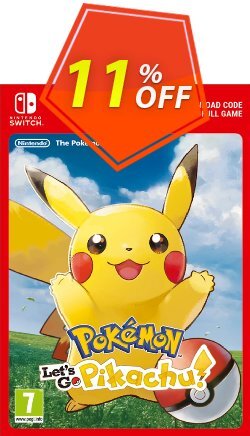 11% OFF Pokemon Let's Go! Pikachu Switch Coupon code