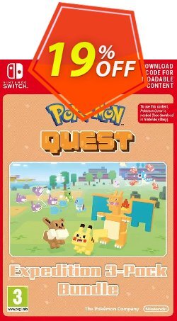 19% OFF Pokemon Quest - Expedition 3-Pack Bundle Switch Discount