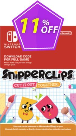 11% OFF SnipperClips - Cut It Out Together Switch Coupon code