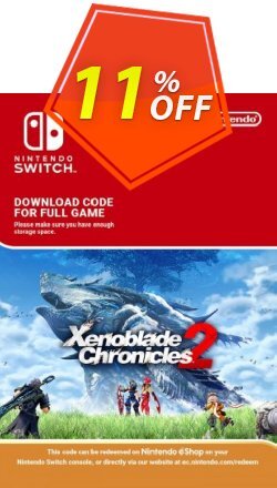 11% OFF Xenoblade Chronicles 2 Switch Coupon code