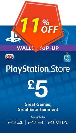 PlayStation Network Card - £5 (PS Vita/PS3/PS4) Deal