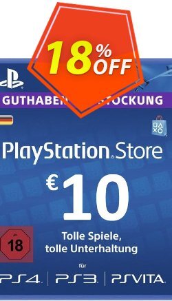 PlayStation Network - PSN Card - 10 EUR - Germany  Coupon discount PlayStation Network (PSN) Card - 10 EUR (Germany) Deal - PlayStation Network (PSN) Card - 10 EUR (Germany) Exclusive offer 