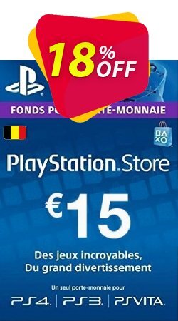 18% OFF PlayStation Network - PSN Card - 15 EUR - Belgium  Discount