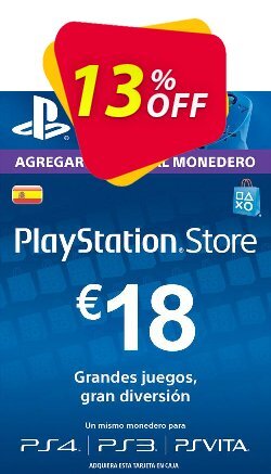 PlayStation Network (PSN) Card - 18 EUR (Spain) Deal