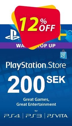 12% OFF Playstation Network - PSN Card 200 SEK - Sweden  Discount