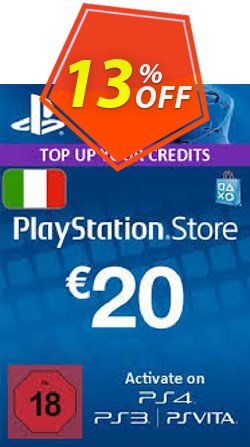 PlayStation Network - PSN Card - 20 EUR - Italy  Coupon discount PlayStation Network (PSN) Card - 20 EUR (Italy) Deal - PlayStation Network (PSN) Card - 20 EUR (Italy) Exclusive offer 